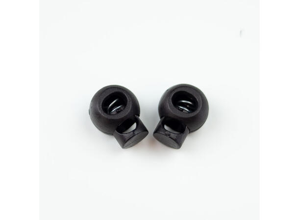Rund snorstopper, 16mm sort