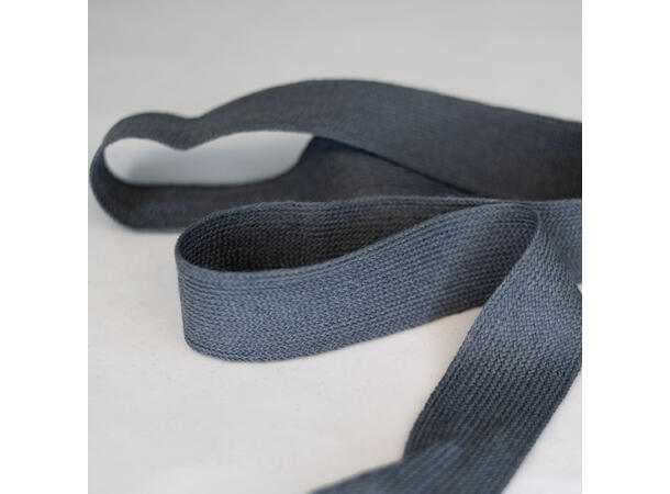 Strikket ullbånd, grå