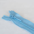 Tynn plastglidelås 25cm Lyseblå