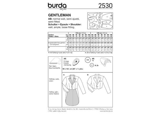 Burda 2530 - Gentleman