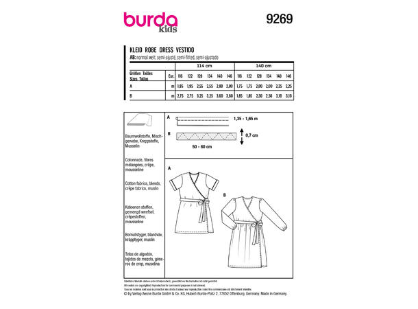 Burda 9269 - Kjole