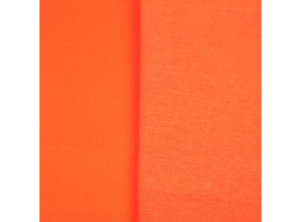 Ensfarget bevernylon av bomull og polyester, Signal orange