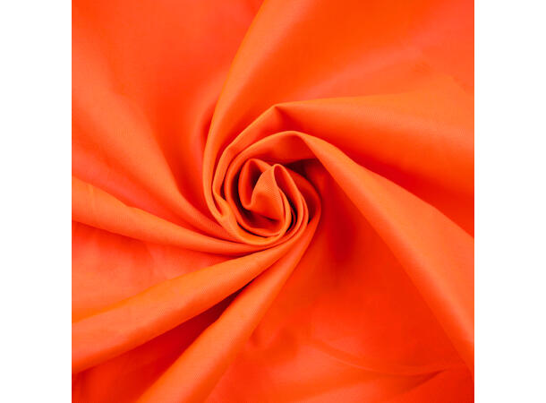Ensfarget bevernylon av bomull og polyester, Signal orange