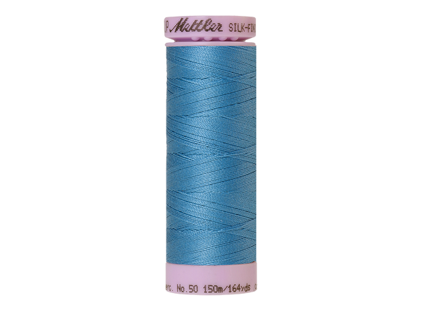 Mettler, Silk Finish Cotton 50, 150m Farge nr 0338 (før 901) Reef Blue
