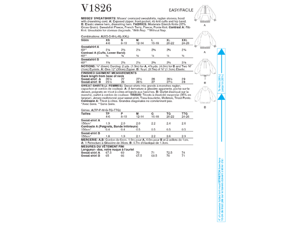 Vogue 1826 - Hettegenser.