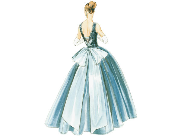 Vogue 8729 - Vintage brudekjole.