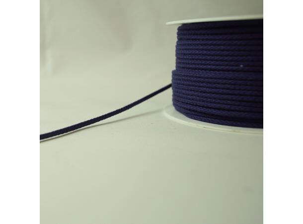 Anorakksnor, sort, 4 mm vannfast