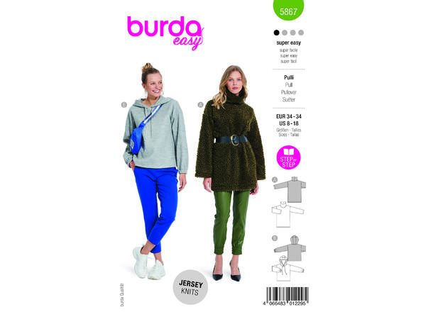 Burda 5867 - Genser