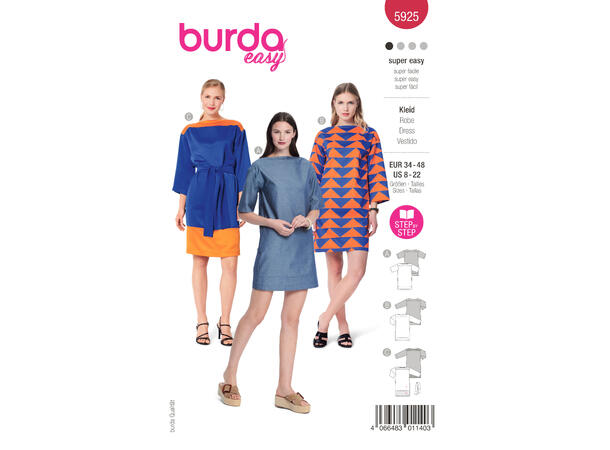 Burda 5925 - Kjole