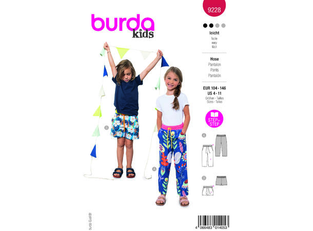 Burda 9228 - Bukse og shorts