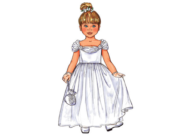 Butterick 3351 - Brudepikekjole