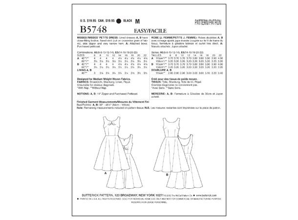 Butterick 5748- Retro Kjole