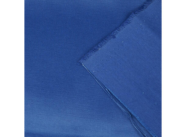 Ensfarget bevernylon av bomull og polyester, Blå