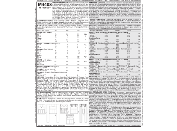 McCall's 4408 - Gardiner og kapper.