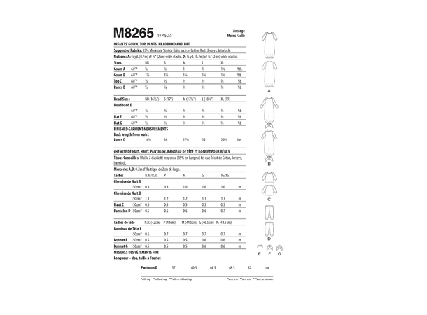McCall's 8265 - Babypakke.