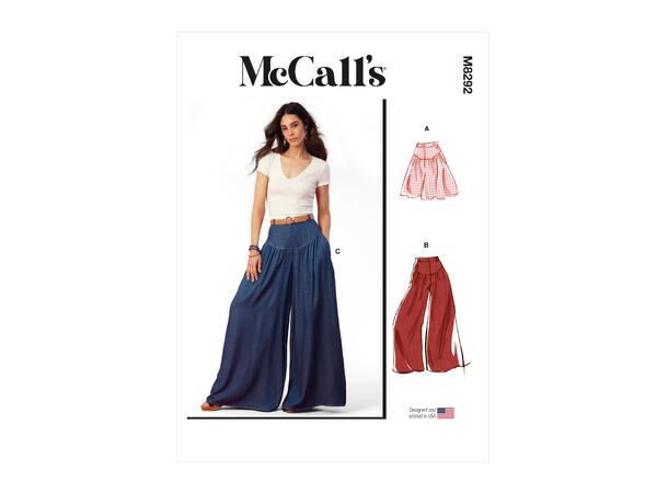 McCall's 8292 - Bukse og Shorts.