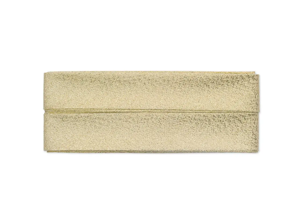 Metallisk skråbånd, gull 20 mm