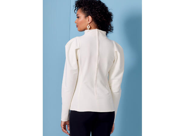 Vogue 1847 - Bluse med puffermer