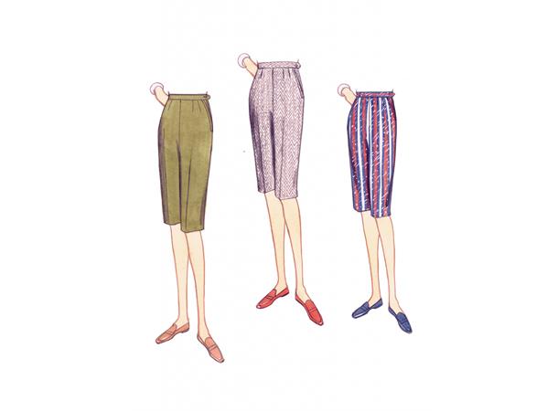 Vogue 9189 - Vintage bukse og shorts A5 (6-8-10-12-14)