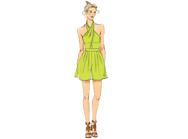 Vogue 9259 - Jumpsuit med halterneck.