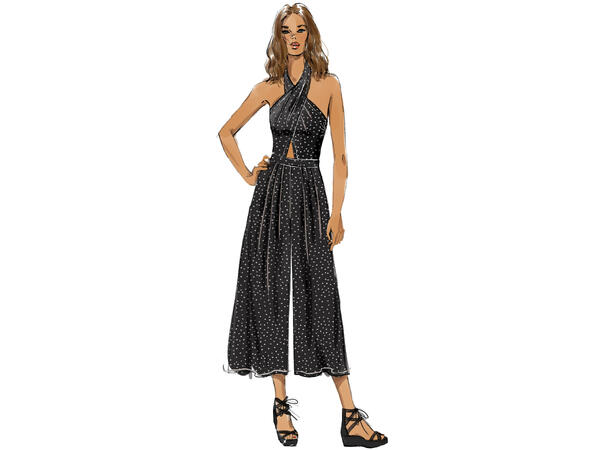 Vogue 9259 - Jumpsuit med halterneck.