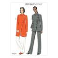 Vogue 9274 - Asymmetrisk jakke med bukse E5 (14-16-18-20-22)