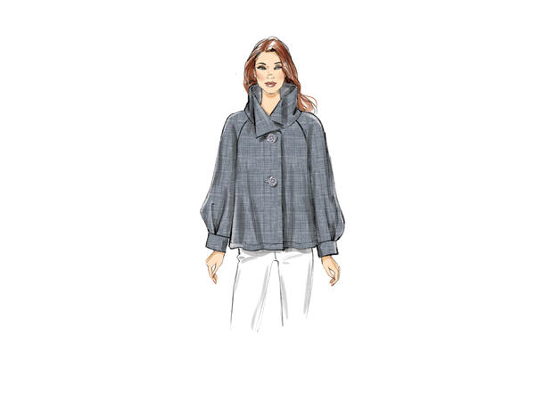 Vogue 9347 - Tynn jakke.