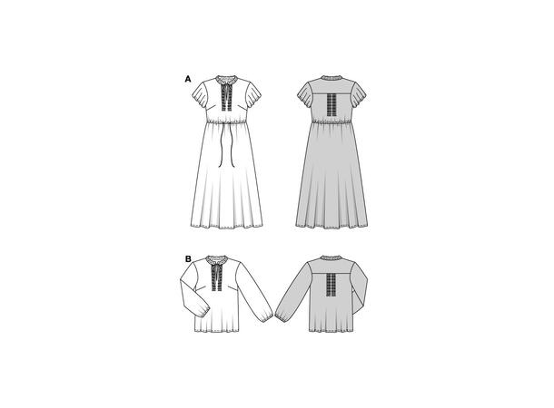Burda 5823 - Kjole og bluse