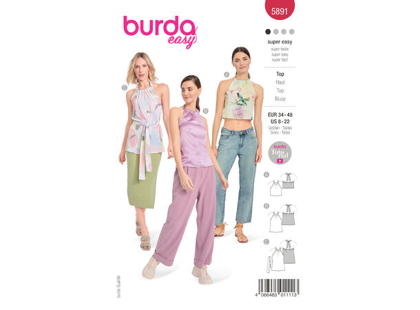 Burda 5891 - Topp