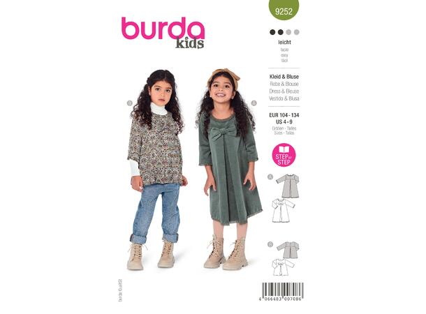 Burda 9252 - Kjole og bluse