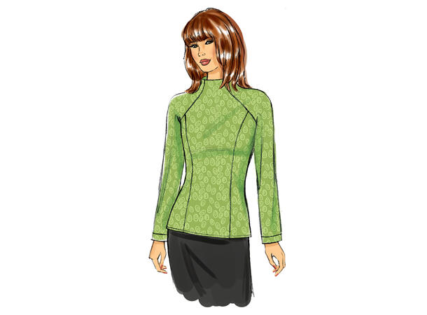 Butterick 6134, topp