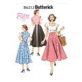 Butterick 6212- Retro Kjole E5 (14-16-18-20-22)