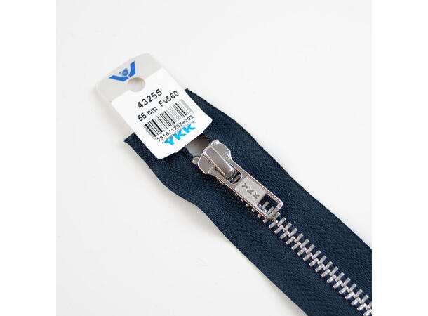 Delbar metallglidelås, aluminium