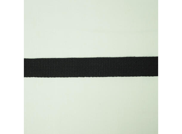 Kraftig bomullsbånd Svart, 30 mm