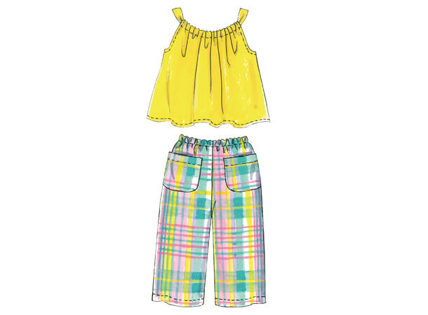 McCall's 5797 - Topp, kjole og kortbukser.