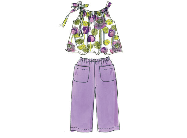 McCall's 5797 - Topp, kjole og kortbukser.