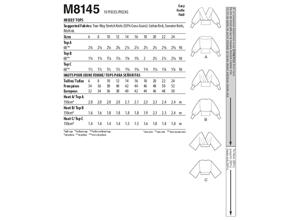 McCall's 8145 - Bluse.