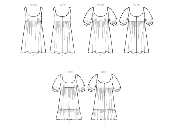 McCall's 8197 - Kort kjole.