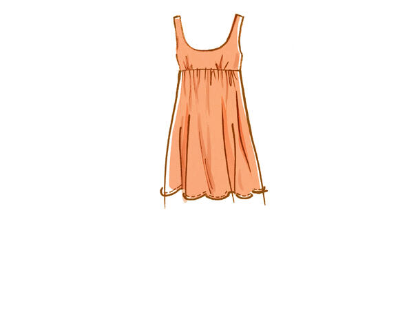 McCall's 8197 - Kort kjole.