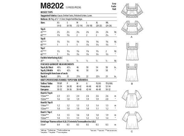 McCall's 8202 - Topp.