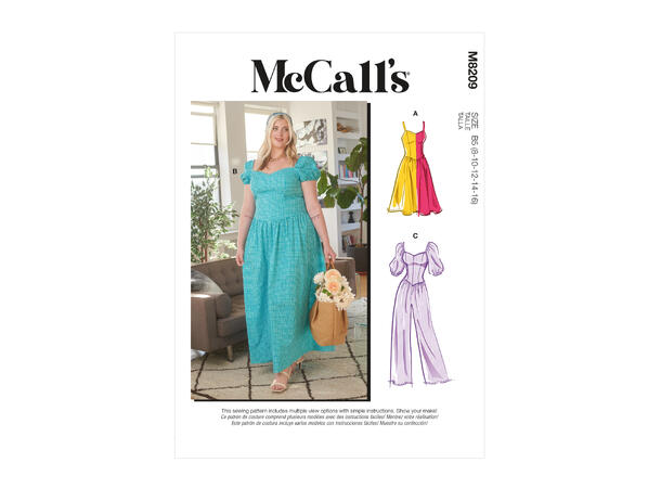 McCall's 8209 - Kjole & Jumpsuit.