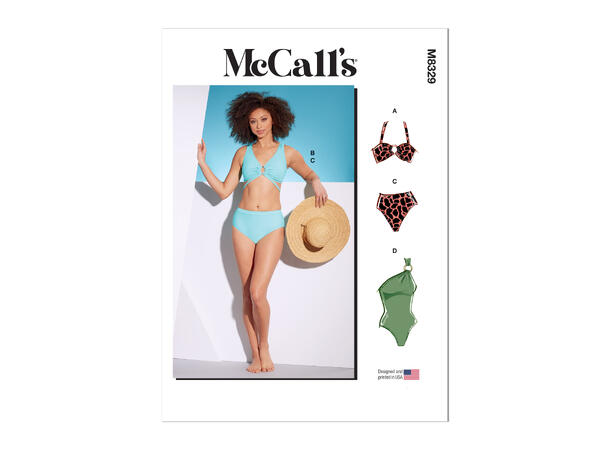 McCall's 8329 - Badedrakt og bikini.