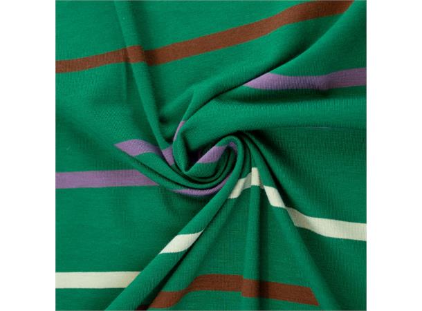 MeetMilk Nova stripete jersey, grønn Tencel™ Lyocell