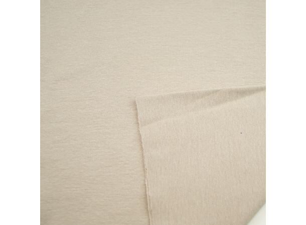 Rundstrikket ribb, Beige
