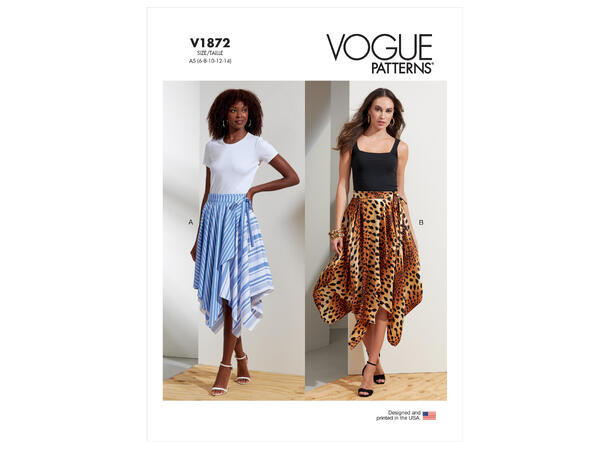 Vogue 1872 - Omslagsskjørt.