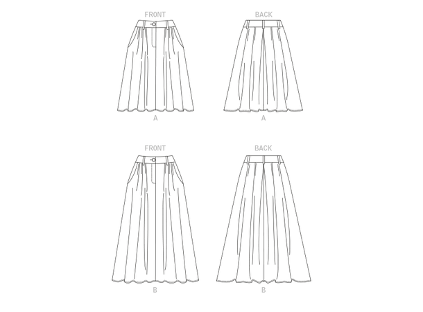 Vogue 1890 - Skjørt.