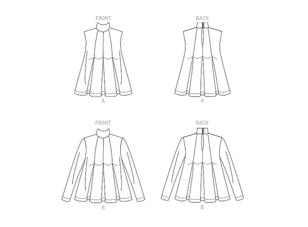 Vogue 1909 - Topp med høy krage.