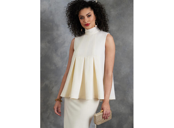 Vogue 1909 - Topp med høy krage.