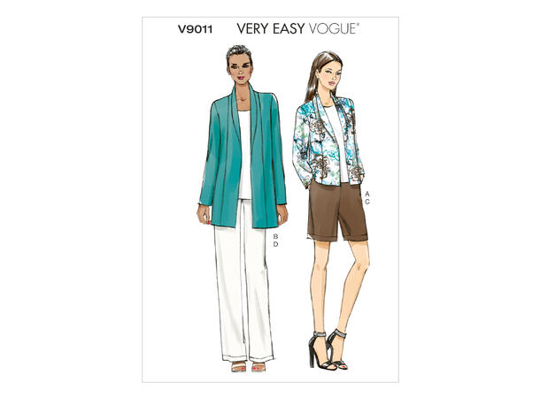 Vogue 9011 - Jakke, bukse og shorts.
