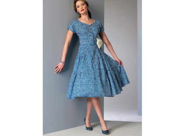 Vogue 9106 - Vintage kjole.